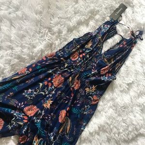 Floral pant romper